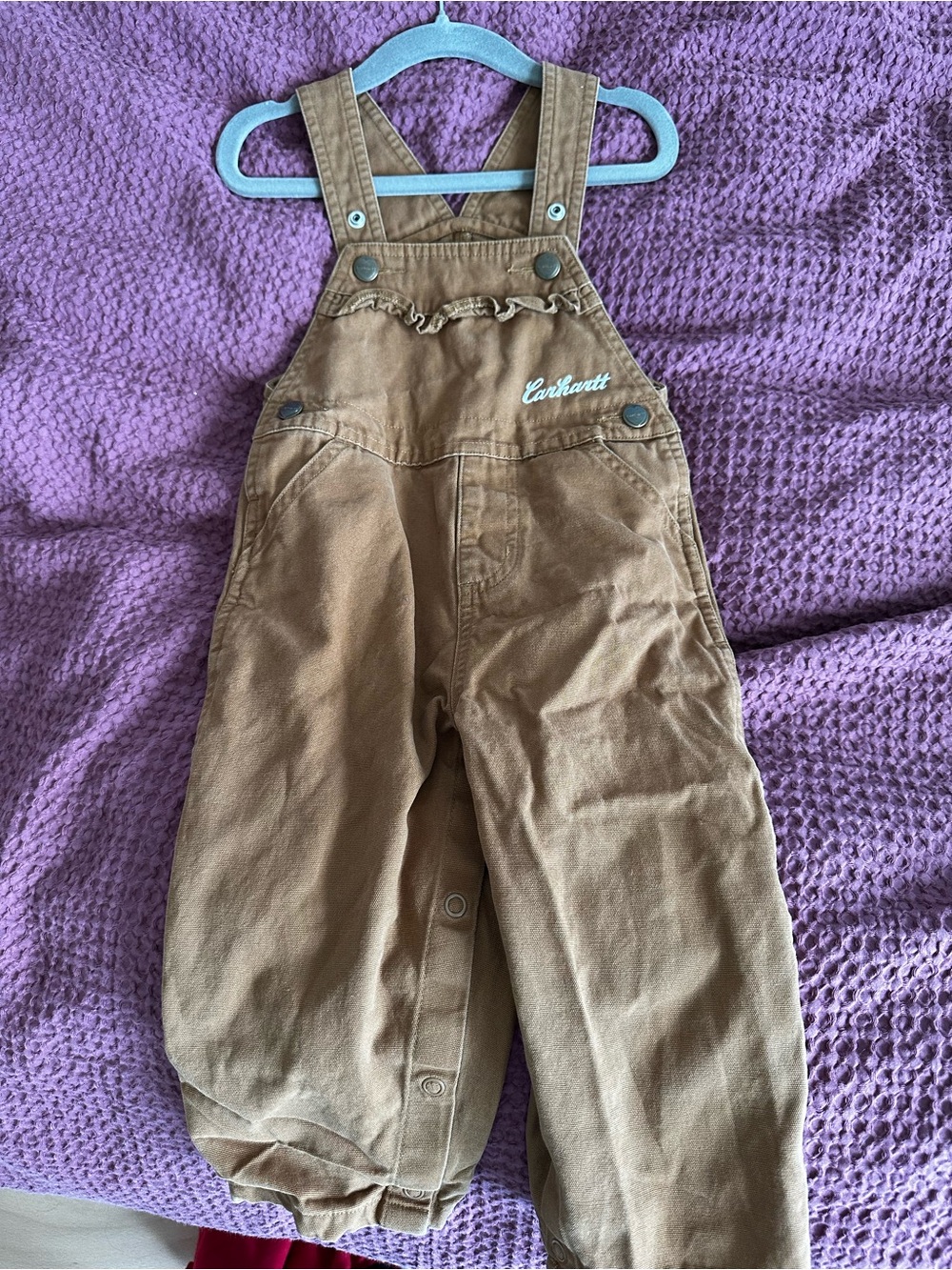[Carhartt] Ruffle Cotton Overalls